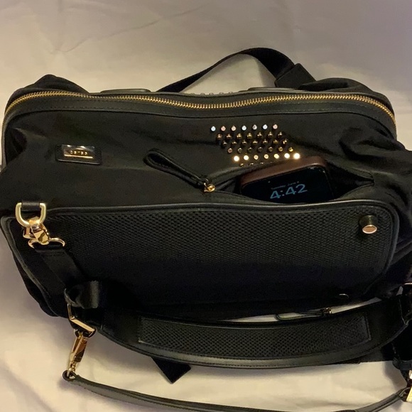 Convertible Backpack/Travel Studio Bag with Decorative Gold Hardware NWOT - Picture 13 of 16